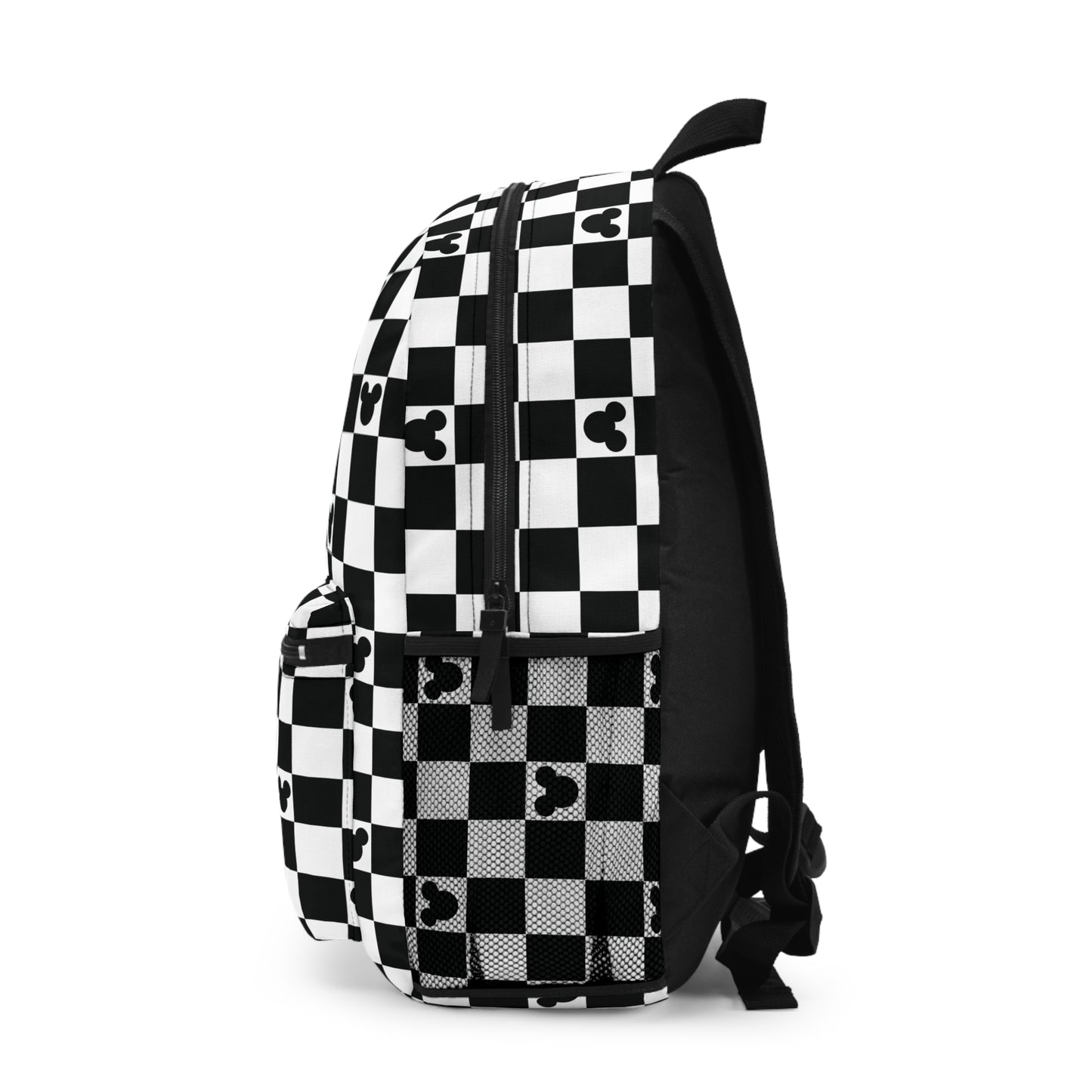 Black Checkered Mickey Backpack
