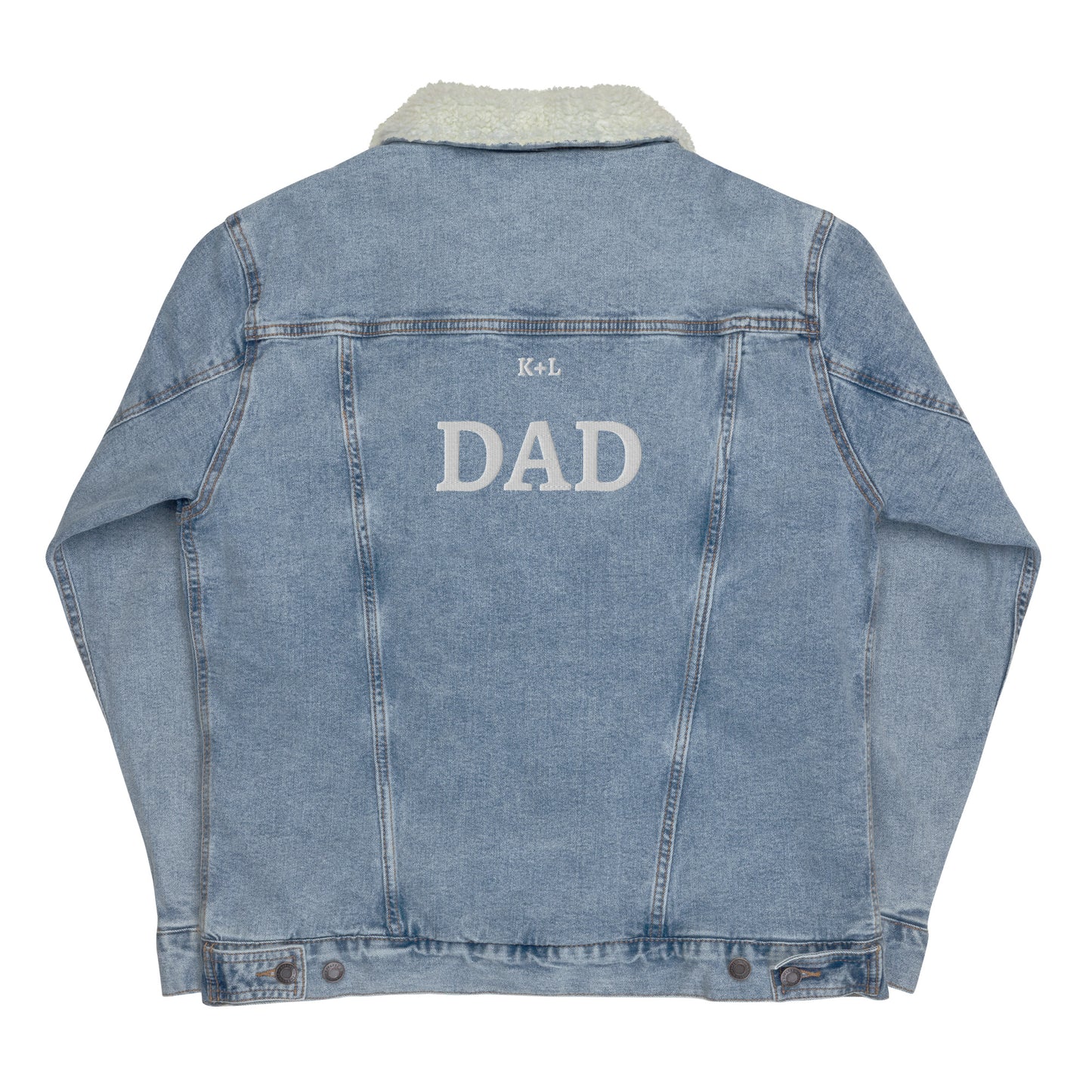 Dad Unisex denim sherpa jacket