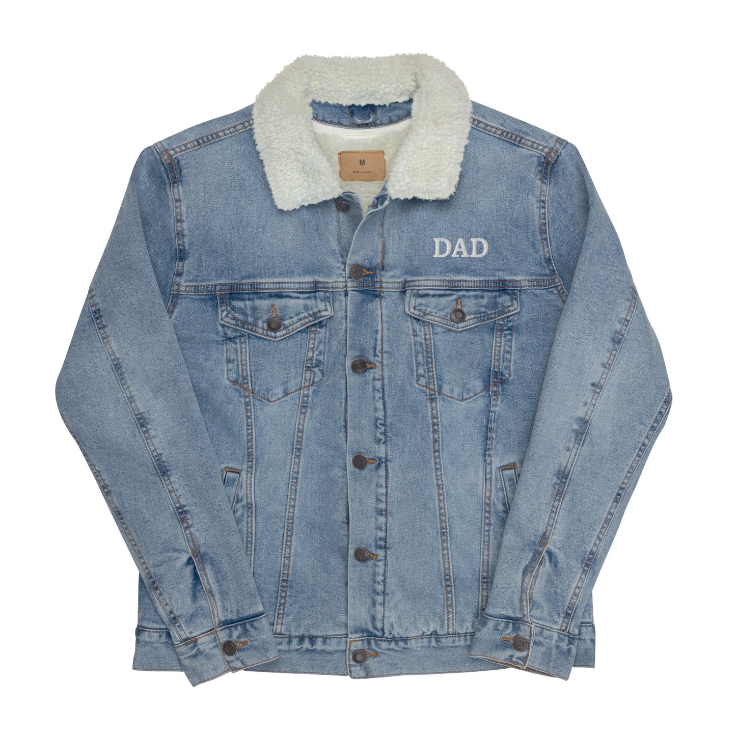 Dad Unisex denim sherpa jacket